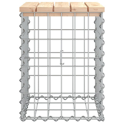 Puutarhapenkki kivikori tyyli 33x31x42 cm täysi mänty