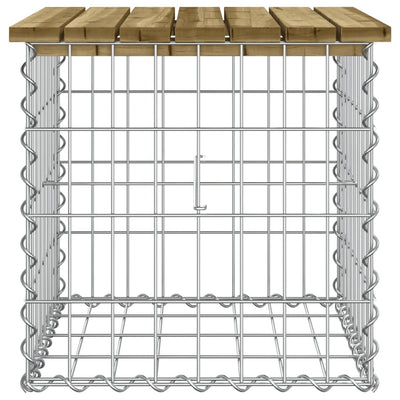 Puutarhapenkki kivikori tyyli 43x44x42 cm kyllästetty mänty