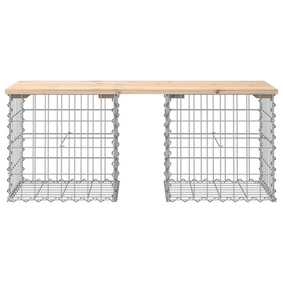 Puutarhapenkki kivikori tyyli 103x44x42 cm täysi mänty