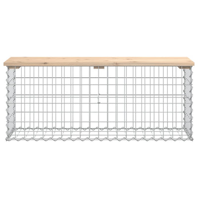 Puutarhapenkki kivikori tyyli 103x31,5x42 cm täysi mänty