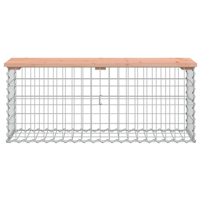 Puutarhapenkki kivikori tyyli 103x31,5x42 cm täysi douglaskuusi