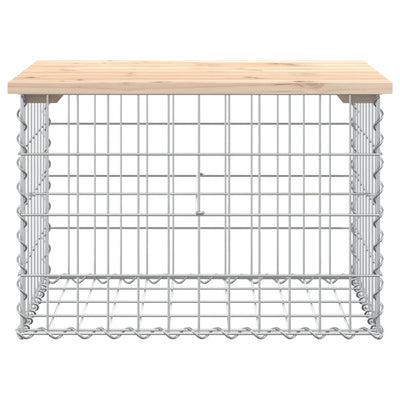 Puutarhapenkki kivikori tyyli 63x44x42 cm täysi mänty