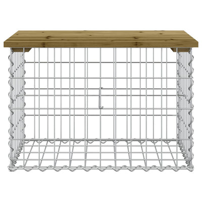 Puutarhapenkki kivikori tyyli 63x44x42 cm kyllästetty mänty