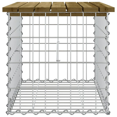 Puutarhapenkki kivikori tyyli 63x44x42 cm kyllästetty mänty