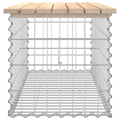 Puutarhapenkki kivikori tyyli 103x44x42 cm täysi mänty
