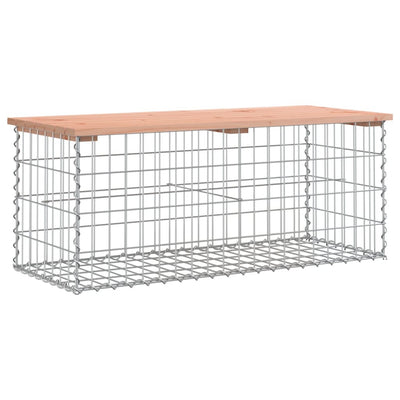 Puutarhapenkki kivikori tyyli 103x44x42 cm täysi douglaskuusi