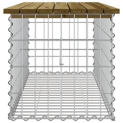 Puutarhapenkki kivikori tyyli 103x44x42 cm kyllästetty mänty