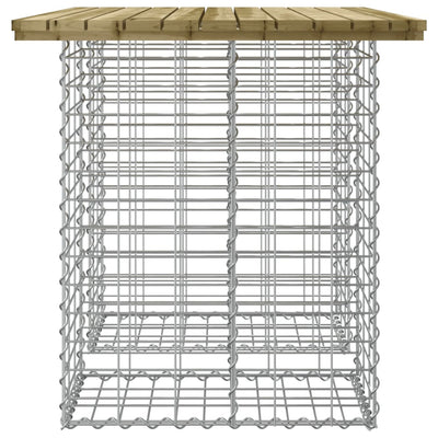 Puutarhapenkki kivikori tyyli 100x70x72 cm kyllästetty mänty
