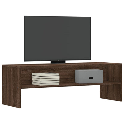 TV-taso ruskea tammi 120x40x40 cm lastulevy