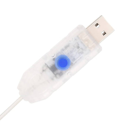 Luminen pop-up tekojoulukuusi Petrui 210cm (200 led-valoa)