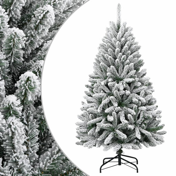 Tekojoulukuusi saranoilla ja lumihuurteella Liman 120cm