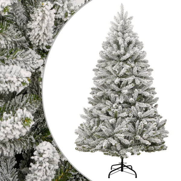 Tekojoulukuusi saranoilla ja lumihuurteella Liman 270cm