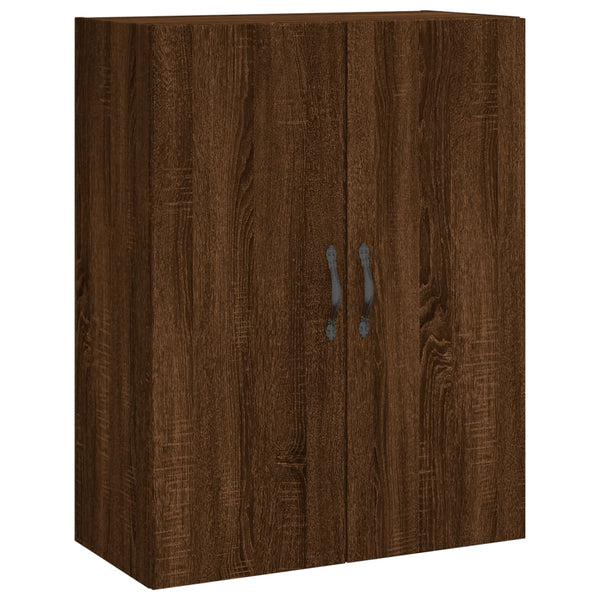 Kaappi ruskea tammi 69,5x34x180 cm tekninen puu