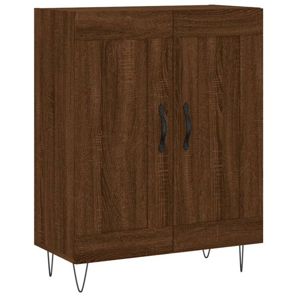 Kaappi ruskea tammi 69,5x34x180 cm tekninen puu