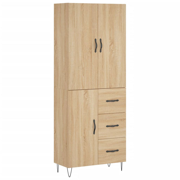 Kaappi Sonoma tammi 69,5x34x180 cm tekninen puu