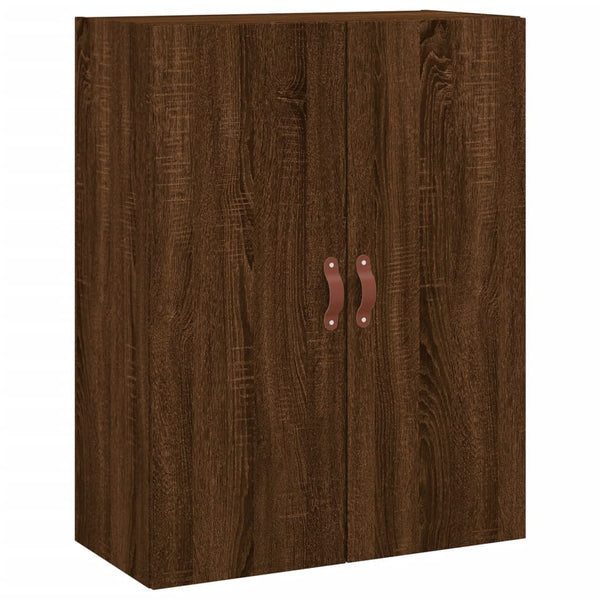 Kaappi ruskea tammi 69,5x34x180 cm tekninen puu