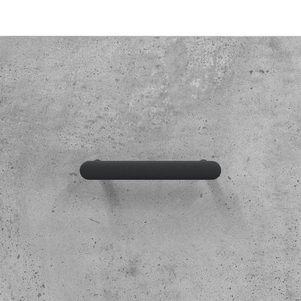 Kaappi puukaappi 69,5x34x180 cm betoninvärisenä