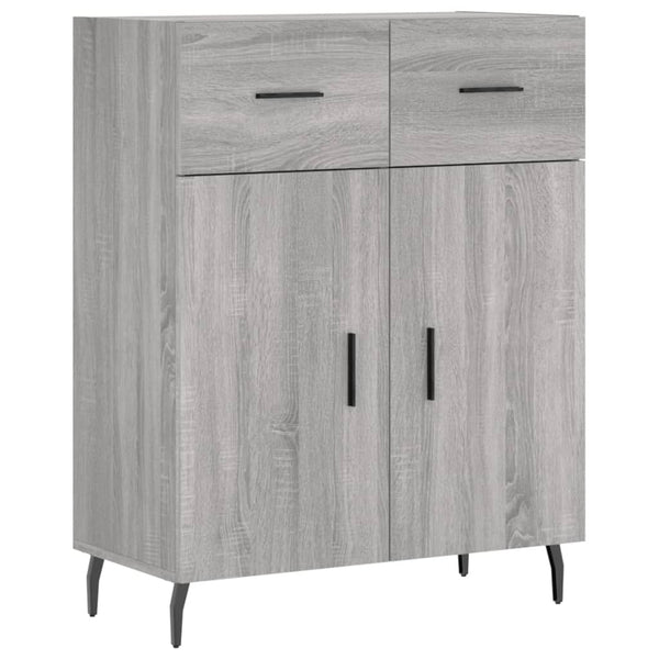 Harmaa 69,5x34x180 cm tekninen puu kaappi Sonoma