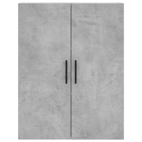 Betoninvärinen puukaappi 69,5x34x180 cm