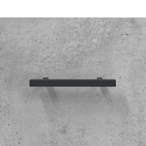 Betoninvärinen puukaappi 69,5x34x180 cm