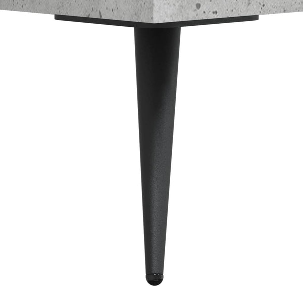 Kaappi betoninharmaa 69,5x34x180 cm tekninen puu