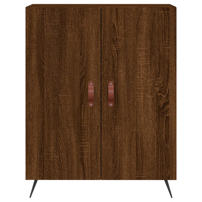 Kaappi ruskea tammi 69,5x34x180 cm tekninen puu
