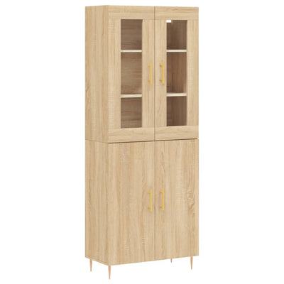 Kaappi Sonoma tammi 69,5x34x180 cm tekninen puu
