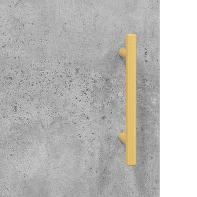 Kaappi betoninharmaa 69,5x34x180 cm tekninen puu