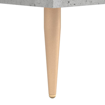 Kaappi betoninharmaa 69,5x34x180 cm tekninen puu