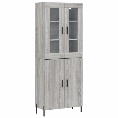 Kaappi harmaa Sonoma 69,5x34x180 cm tekninen puu