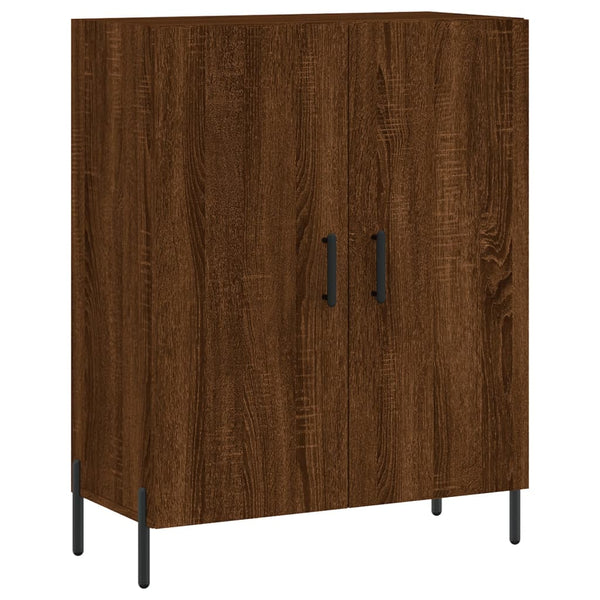 Kaappi ruskea tammi 69,5x34x180 cm tekninen puu