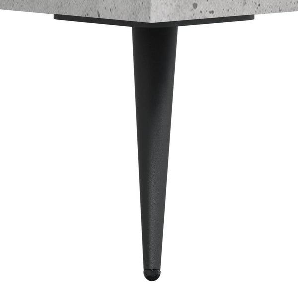 Kaappi betoninharmaa 69,5x34x180 cm tekninen puu