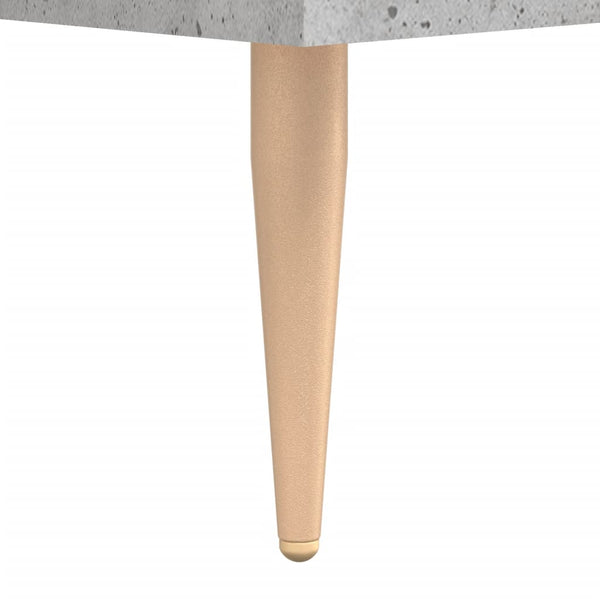 Kaappi betoninharmaa 69,5x34x180 cm tekninen puu