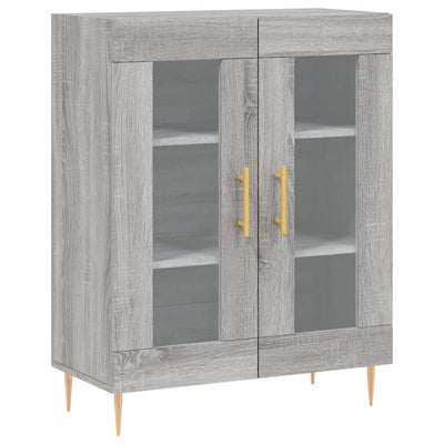 Kaappi harmaa Sonoma 69,5x34x180 cm tekninen puu