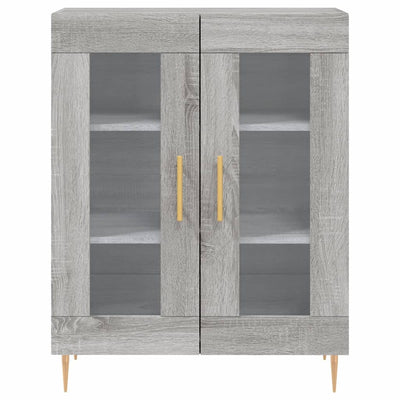 Kaappi harmaa Sonoma 69,5x34x180 cm tekninen puu