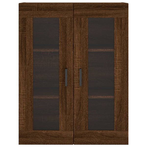 Kaappi ruskea tammi 69,5x34x180 cm tekninen puu
