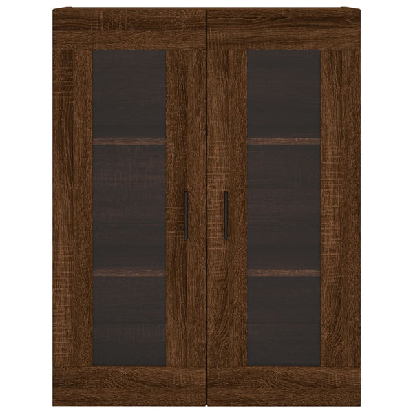 Kaappi ruskea tammi 69,5x34x180 cm tekninen puu