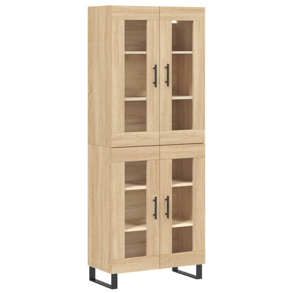 Kaappi Sonoma tammi 69,5x34x180 cm tekninen puu (83)