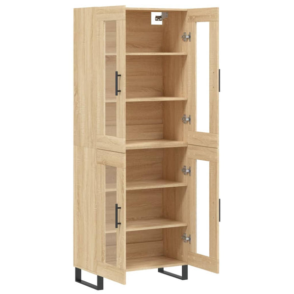 Kaappi Sonoma tammi 69,5x34x180 cm tekninen puu (83)