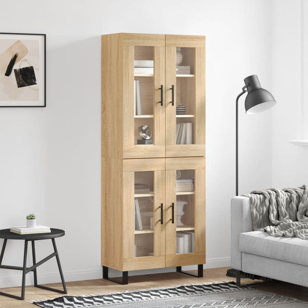 Kaappi Sonoma tammi 69,5x34x180 cm tekninen puu (83)