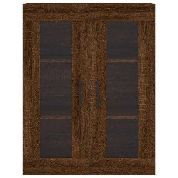 Kaappi ruskea tammi 69,5x34x180 cm tekninen puu