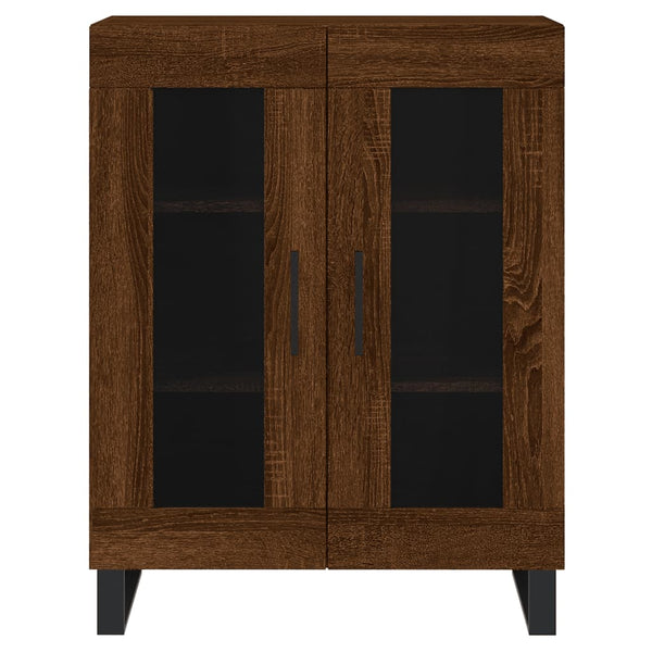 Kaappi ruskea tammi 69,5x34x180 cm tekninen puu