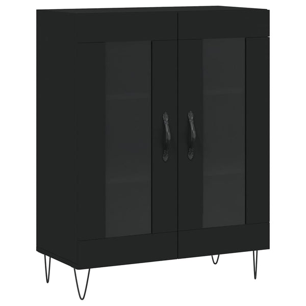 Kaappi musta 69,5x34x180 cm tekninen puu