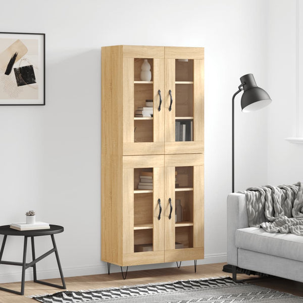 Kaappi Sonoma tammi 69,5x34x180 cm tekninen puu