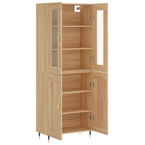 Kaappi Sonoma tammi 69,5x34x180 cm tekninen puu