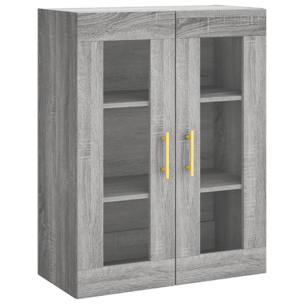 Kaappi harmaa Sonoma 69,5x34x180 cm tekninen puu (73)