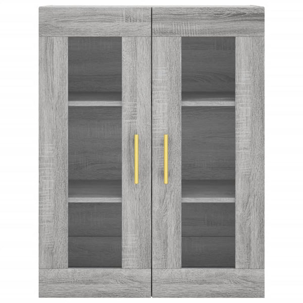 Kaappi harmaa Sonoma 69,5x34x180 cm tekninen puu (73)
