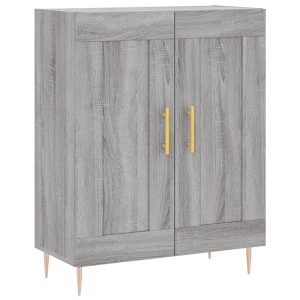 Kaappi harmaa Sonoma 69,5x34x180 cm tekninen puu (73)