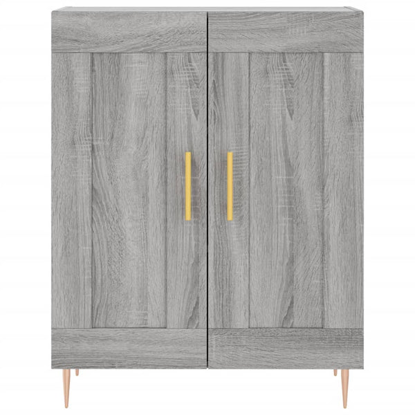 Kaappi harmaa Sonoma 69,5x34x180 cm tekninen puu (73)