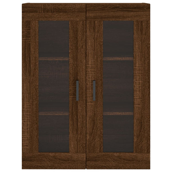 Kaappi ruskea tammi 69,5x34x180 cm tekninen puu